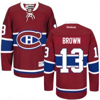 Men's Montreal Canadiens #13 Mike Brown Reebok Red Home Hockey Stitched NHL Jersey