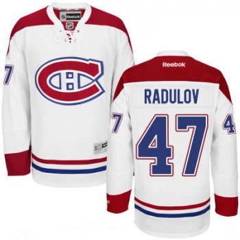 Men's Montreal Canadiens #47 Alexander Radulov Reebok White Hockey Stitched NHL Jersey