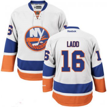 Men's New York Islanders #16 Andrew Ladd Away White Hockey Stitched NHL Jersey