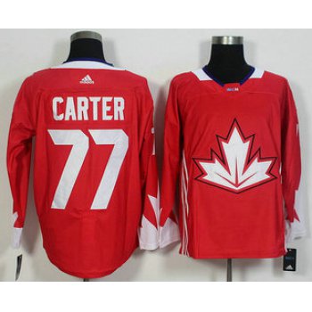 Men's Team Canada #77 Jeff Carter Red 2016 World Cup of Hockey Game Jersey