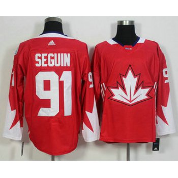 Men's Team Canada #91 Tyler Seguin Red 2016 World Cup of Hockey Game Jersey