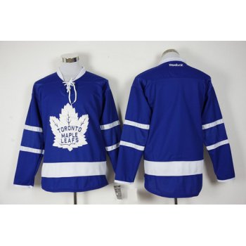 Men's Toronto Maple Leafs Blank Royal Blue 2016-17 Home 100TH Anniversary Hockey Jersey