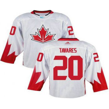 Team Canada Men's #20 John Tavares White 2016 World Cup Stitched NHL Jersey