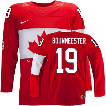 2014 Olympics Canada #19 Jay Bouwmeester Red Jersey