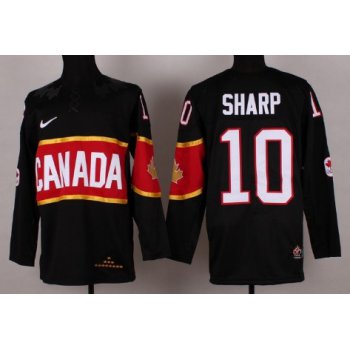 2014 Olympics Canada #10 Patrick Sharp Black Jersey