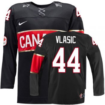 2014 Olympics Canada #44 Marc-Edouard Vlasic Black Jersey