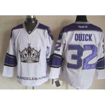 Los Angeles Kings #32 Jonathan Quick White Third Jersey
