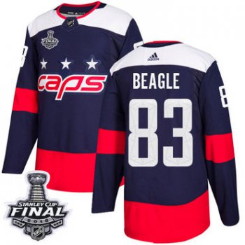 Adidas Capitals #83 Jay Beagle Navy Authentic 2018 Stadium Series Stanley Cup Final Stitched NHL Jersey