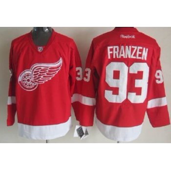 Detroit Red Wings #93 Johan Franzen Red Jersey
