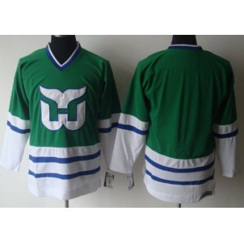Hartford Whalers Blank Green Throwback CCM Jersey