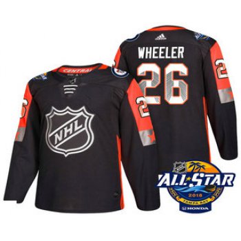 Men's Winnipeg Jets #26 Blake Wheeler Black 2018 NHL All-Star Stitched Ice Hockey Jersey