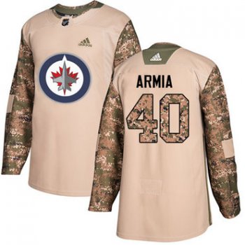 Adidas Jets #40 Joel Armia Camo Authentic 2017 Veterans Day Stitched NHL Jersey