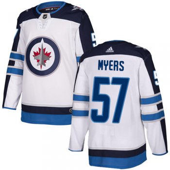 Adidas NHL Winnipeg Jets #57 Tyler MyersAway White Authentic Jersey