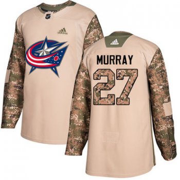Adidas Blue Jackets #27 Ryan Murray Camo Authentic 2017 Veterans Day Stitched NHL Jersey