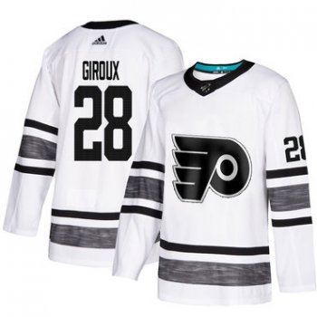 Flyers #28 Claude Giroux White Authentic 2019 All-Star Stitched Hockey Jersey