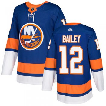 Adidas Islanders #12 Josh Bailey Royal Blue Home Authentic Stitched NHL Jersey