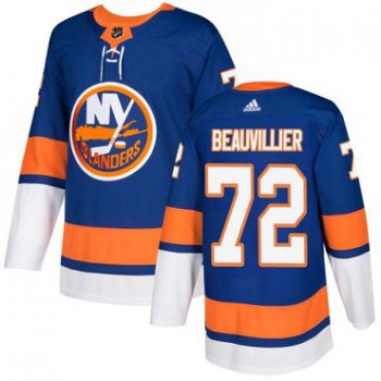 Adidas Islanders #72 Anthony Beauvillier Royal Blue Home Authentic Stitched NHL Jersey