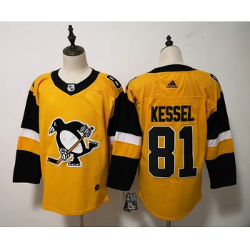 Adidas Pittsburgh Penguins #81 Phil Kessel Yellow Alternate Stitched NHL Jersey