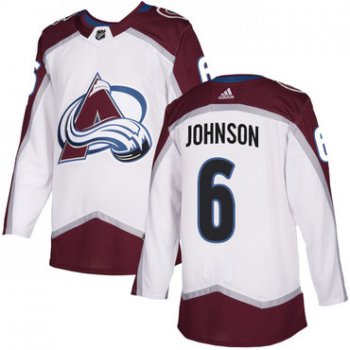 Adidas Colorado Avalanche #6 Erik Johnson White Away NHL Jersey