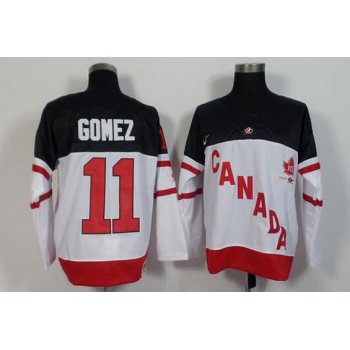 2014-15 Men's Team Canada #11 Scott Gomez Retired Player White 100TH Anniversary Jersey