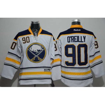 Men's Buffalo Sabres #90 Ryan O'Reilly Reebok White Away Premier Jersey