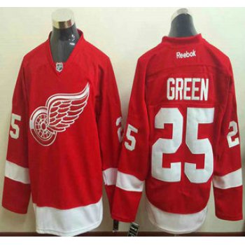 Men's Detroit Red Wings #25 Mike Green Red Jersey