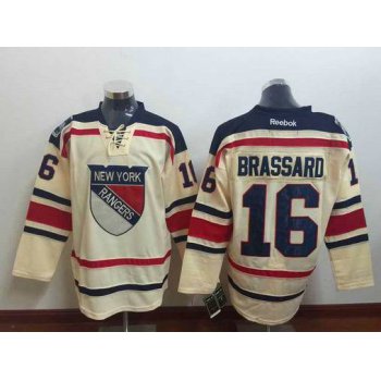 Men's New York Rangers #16 Derick Brassard Reebok Cream NHL Jersey