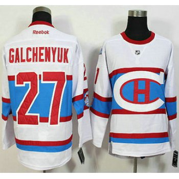 Montreal Canadiens #27 Alex Galchenyuk Reebok White 2016 Winter Classic Premier Jersey