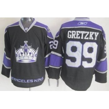 Los Angeles Kings #99 Wayne Gretzky Black Third Jersey
