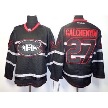 Montreal Canadiens #27 Alex Galchenyuk Black Ice Jersey