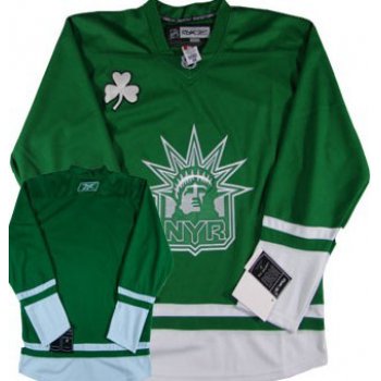 New York Rangers Blank St. Patrick's Day Green Jersey