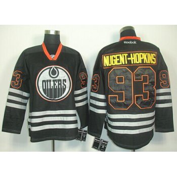 Edmonton Oilers #93 Ryan Nugent-Hopkins Black Ice Jersey
