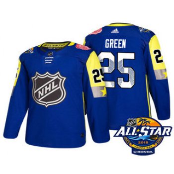 Men's Detroit Red Wings #25 Mike Green Blue 2018 NHL All-Star Stitched Ice Hockey Jersey