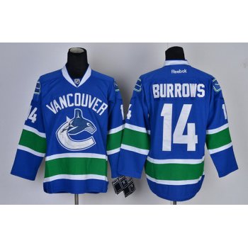 Vancouver Canucks #14 Alexandre Burrows Blue Jersey