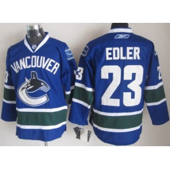Vancouver Canucks #23 Alexander Edler Blue Jersey