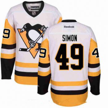 Men's Pittsburgh Penguins #49 Dominik Simon White Third Stitched NHL Reebok Hockey Jersey