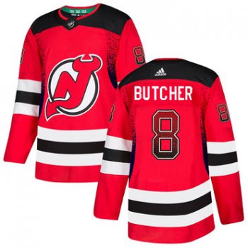 Men's New Jersey Devils #8 Will Butcher Red Drift Fashion Adidas Jersey