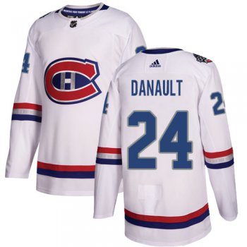 Adidas Canadiens #24 Phillip Danault White Authentic 2017 100 Classic Stitched NHL Jersey