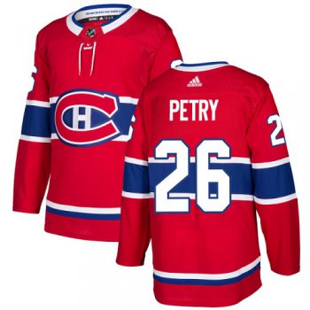 Adidas Canadiens #26 Jeff Petry Red Home Authentic Stitched NHL Jersey