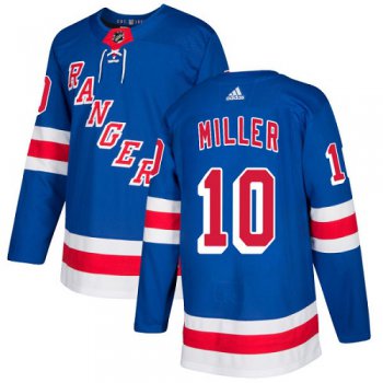 Adidas Rangers #10 J.T. Miller Royal Blue Home Authentic Stitched NHL Jersey