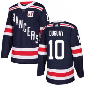 Adidas Rangers #10 Ron Duguay Navy Blue Authentic 2018 Winter Classic Stitched NHL Jersey