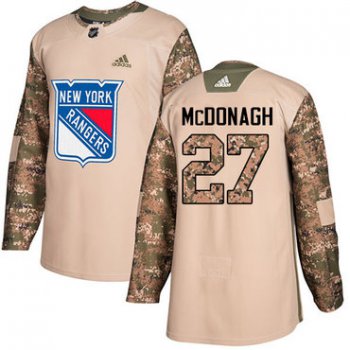 Adidas Rangers #27 Ryan McDonagh Camo Authentic 2017 Veterans Day Stitched NHL Jersey