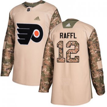 Adidas Flyers #12 Michael Raffl Camo Authentic 2017 Veterans Day Stitched NHL Jersey