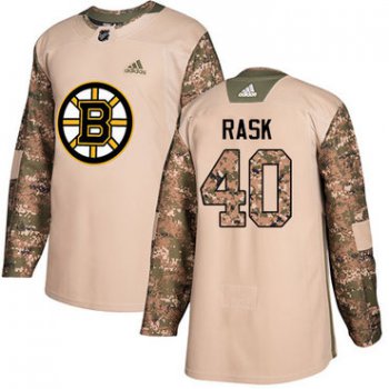 Adidas Bruins #40 Tuukka Rask Camo Authentic 2017 Veterans Day Stitched NHL Jersey