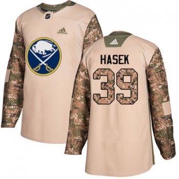 Adidas Sabres #39 Dominik Hasek Camo Authentic 2017 Veterans Day Stitched NHL Jersey