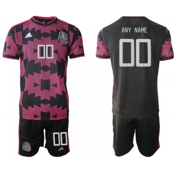 Men 2020-2021 Season National team Mexico home black customized Soccer Jersey