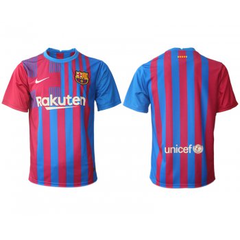 Men 2021-2022 Club Barcelona home aaa version red blank Nike Soccer Jerseys