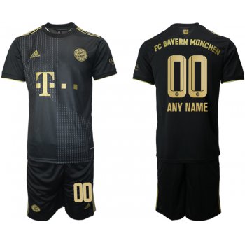 Men 2021-2022 Club Bayern Munich away black customized Adidas Soccer Jersey