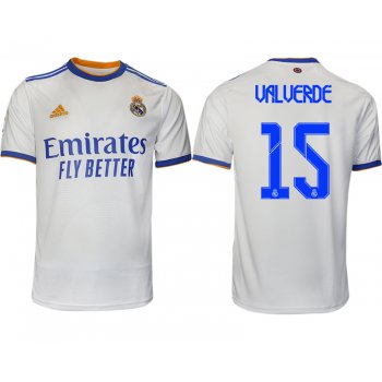 Men 2021-2022 Club Real Madrid home aaa version white 15 Soccer Jerseys