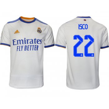 Men 2021-2022 Club Real Madrid home aaa version white 22 Soccer Jerseys